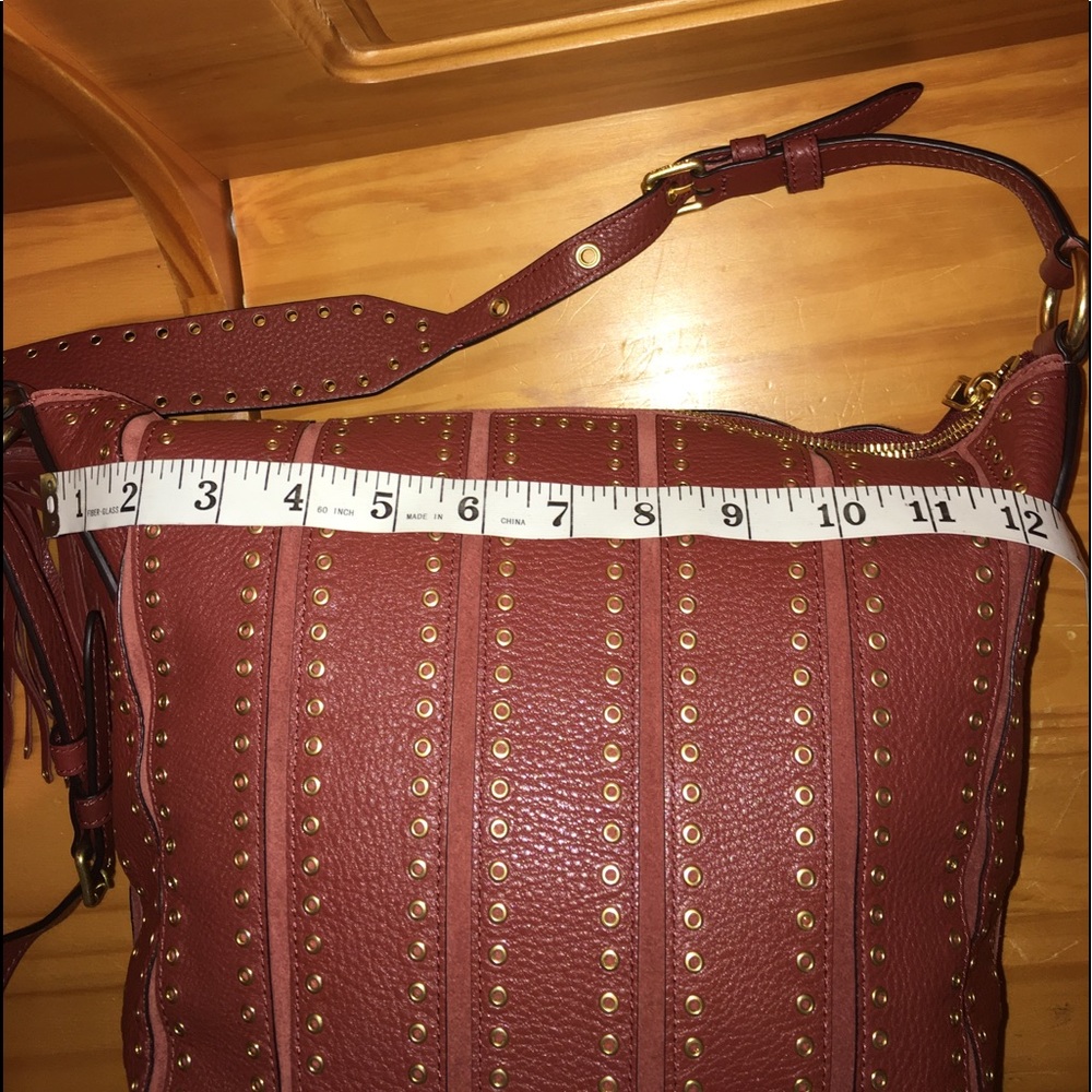 ⭐️⭐️⭐️3X HP⭐️ ⭐️⭐️ 💯 Authentic Michael Kors Brooklyn Grommet Feed Bag - Picture 10 of 16